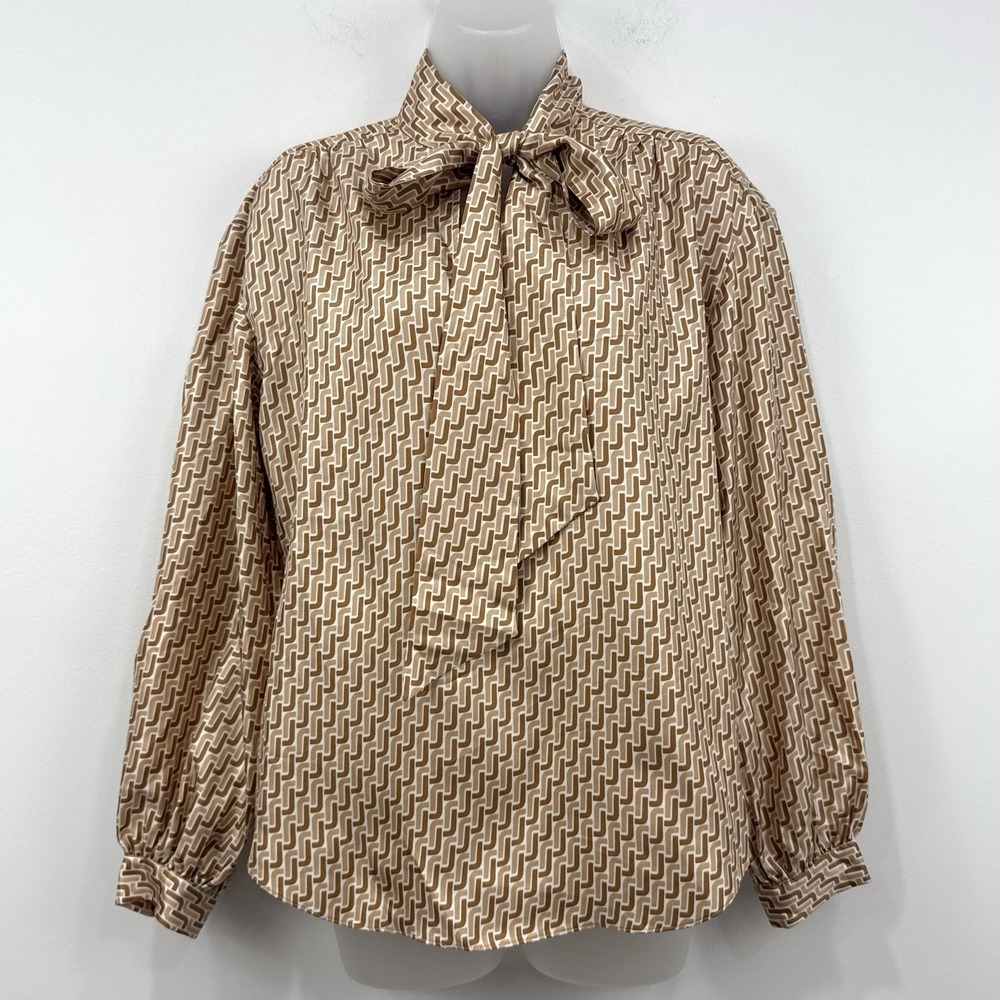 Joie Joslin 100% Silk Blouse M NWT Quiet Luxury Old Money Classic Equestrian